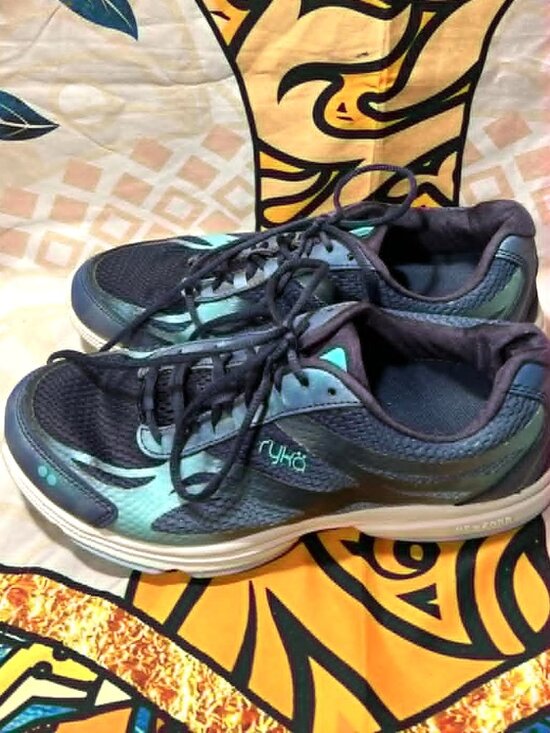 Ryka Shoes - Ryka Devotion Plus 2 Walking Shoes | Navy & Teal | Size 9.5
